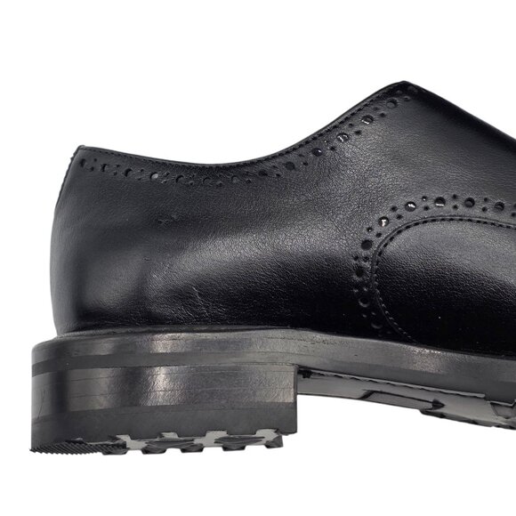 The Office of Angela Scott Mr. York Black Double Monkstrap Leather Oxford Shoe - Picture 8 of 13